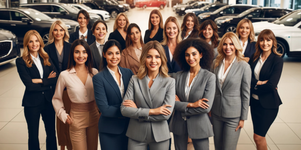 group of powerful women in automotive