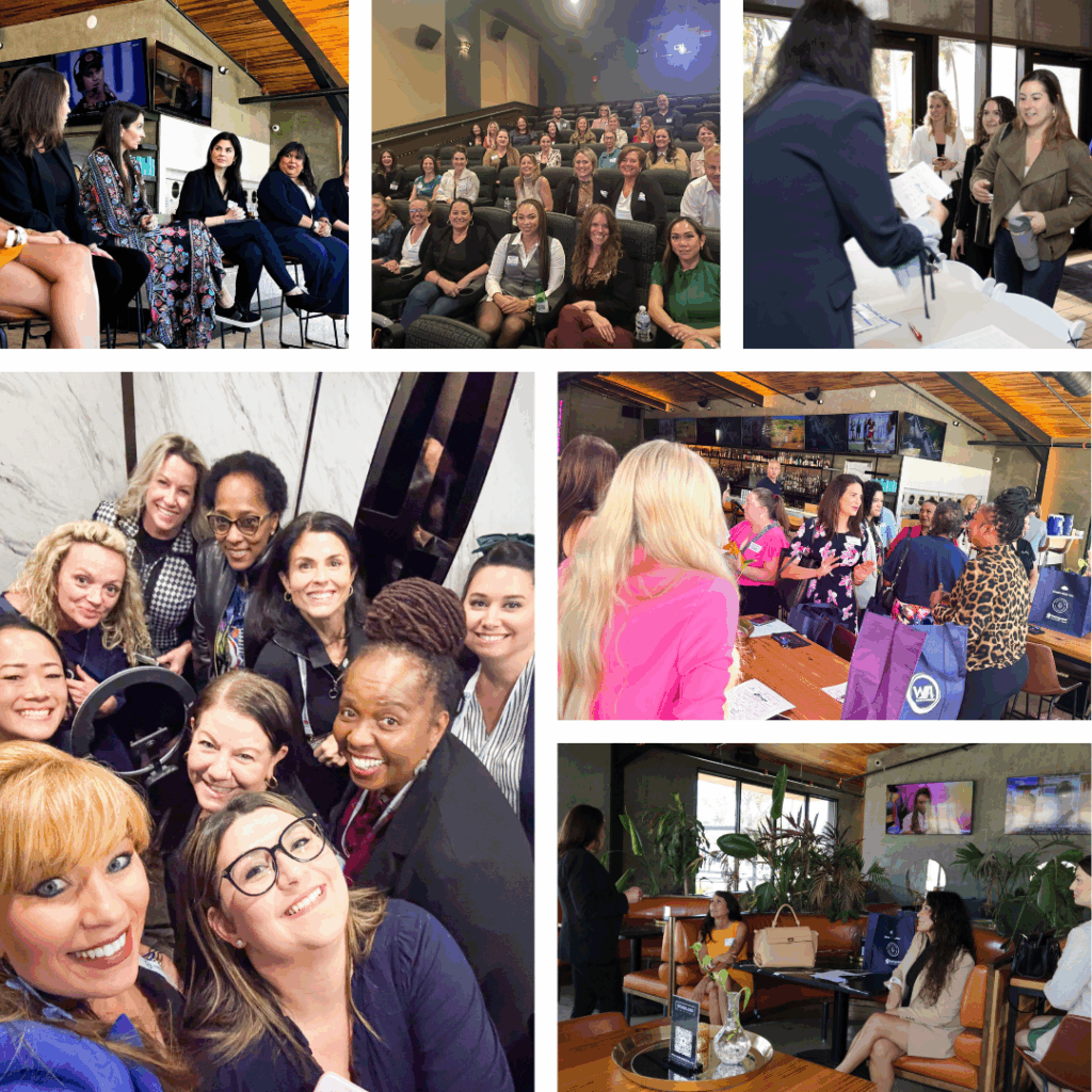 collage of images from Women In Automotive events