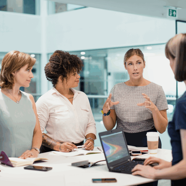 Women helping each other