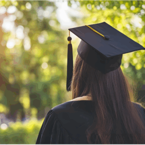 Gen Z graduate symbolizing ambition